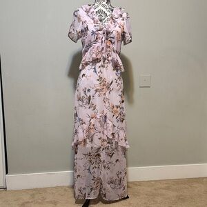 American Rag Floral Maxi Dress in Light Pink